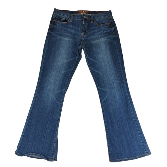 Lucky Brand Sofia‎ Boot Cut Jeans Women's Size 12 Ankle Cropped Stretch - Picture 1 of 10